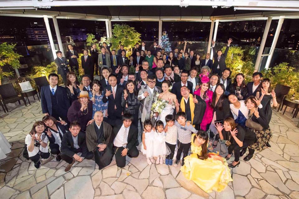 渋谷　レストランウエディングの余興でマジック