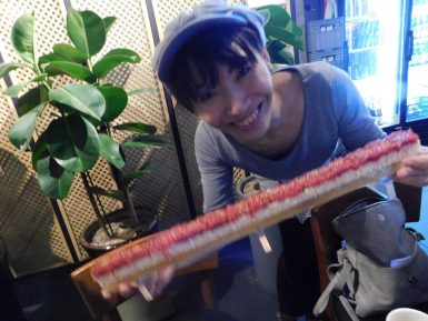 釜山　牛刺し寿司