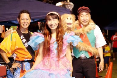 茨城県つくば児童養護施設の夏祭りでマジック