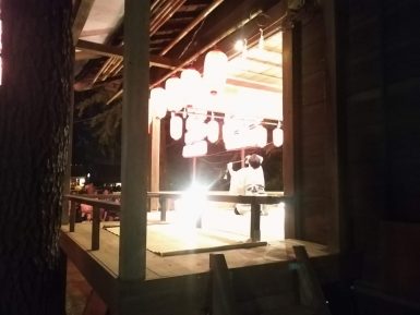 洗足池八幡神社様のお祭りにて奉納演芸でマジック