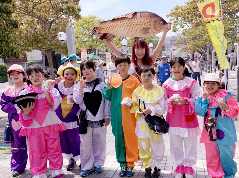 ひたち国際大道芸フェスティバルにてマジックパフォーマンス