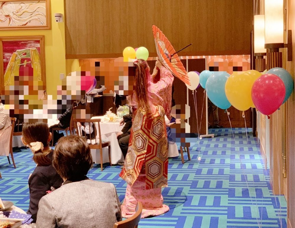 ノートルダム大阪様にて結婚式の余興で和風マジックショー