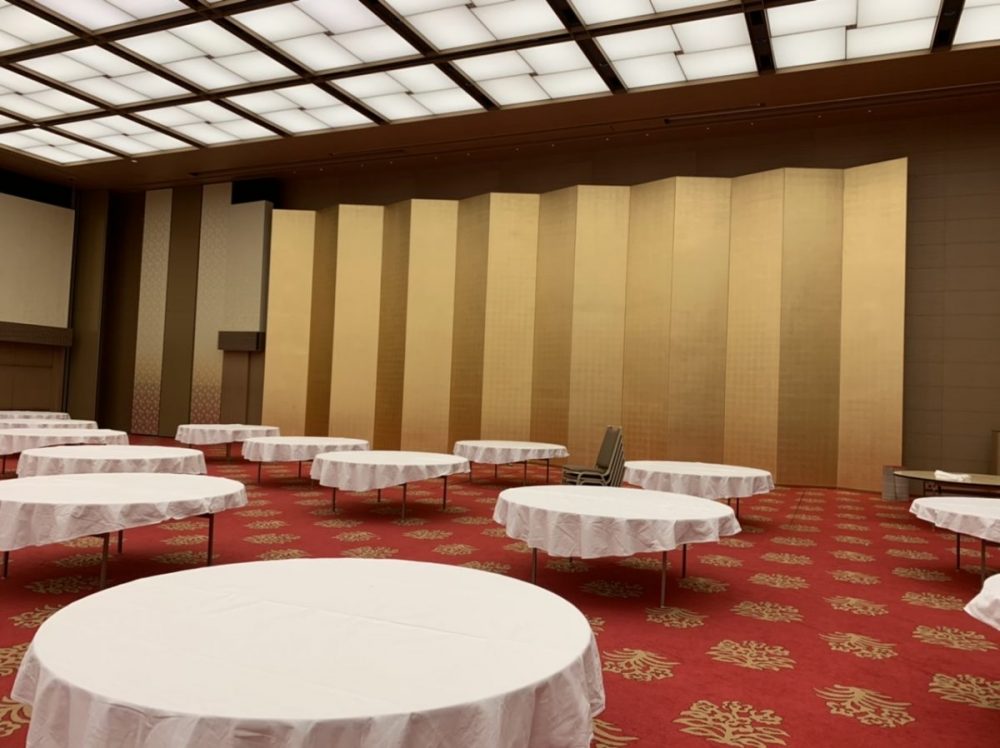 クリスマスイベントの会場下見、打ち合わせ