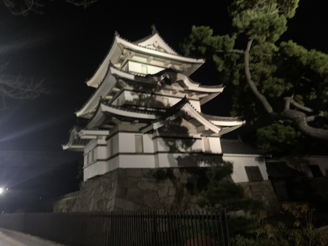 岡山・香川旅⑧　夜の高松城