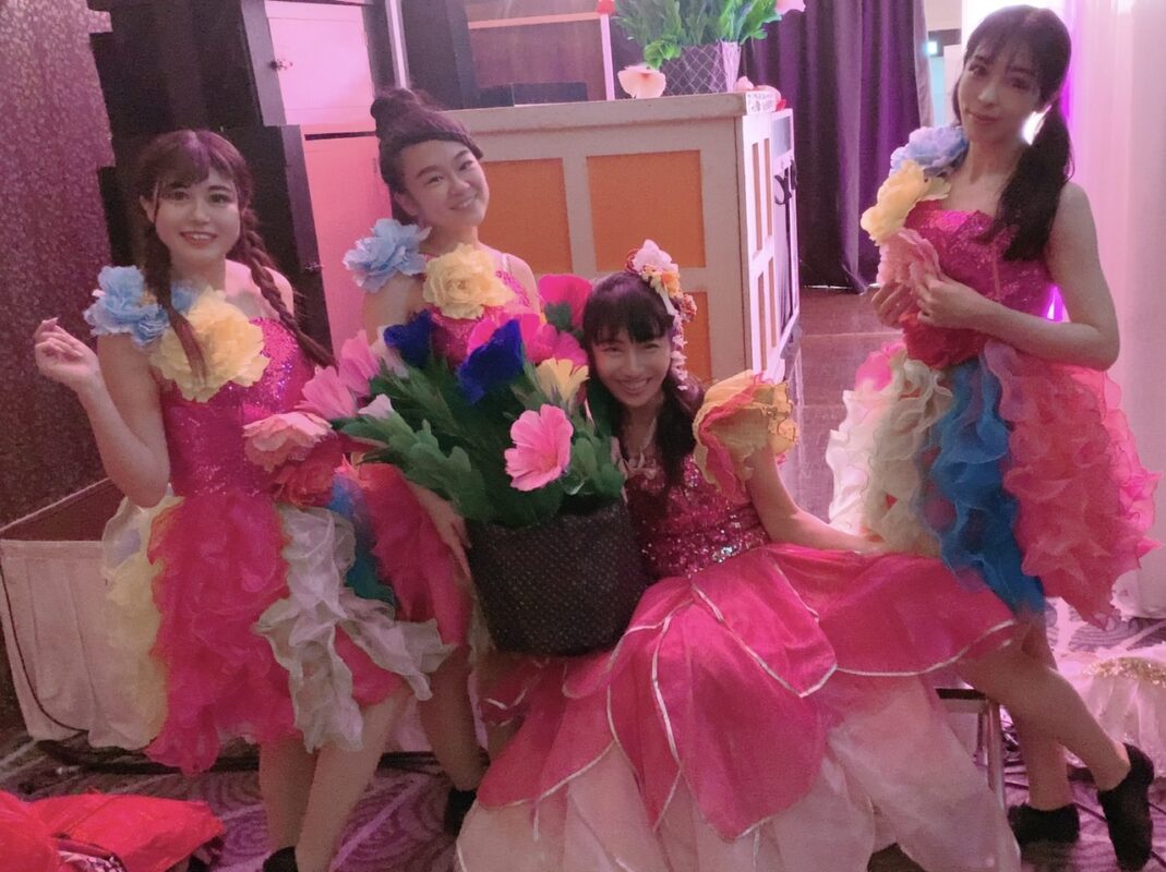 岡山　祝賀会パーティーのアトラクションでイリュージョン