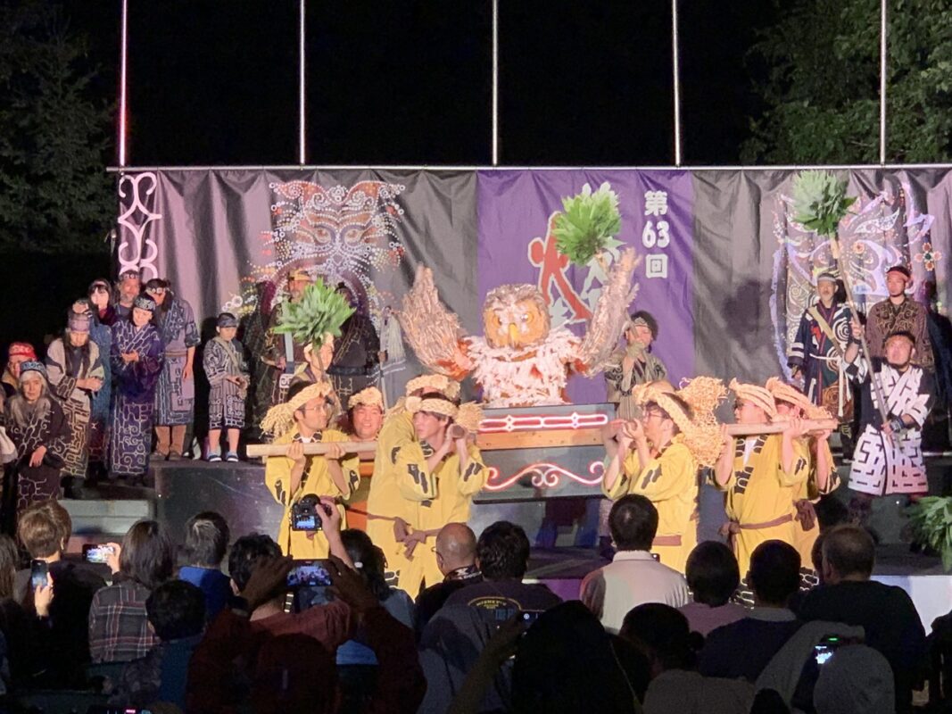 北海道層雲峡温泉　フクロウ神事